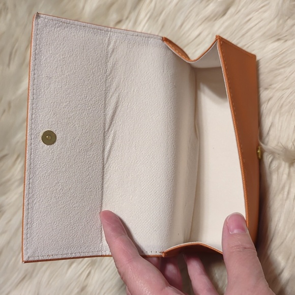 Orange Tory Burch eyeglass case holder (nwot) - Picture 2 of 5